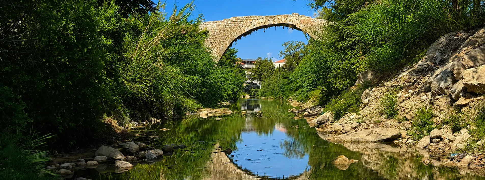 Nahr Ibrahim river running through a green valley